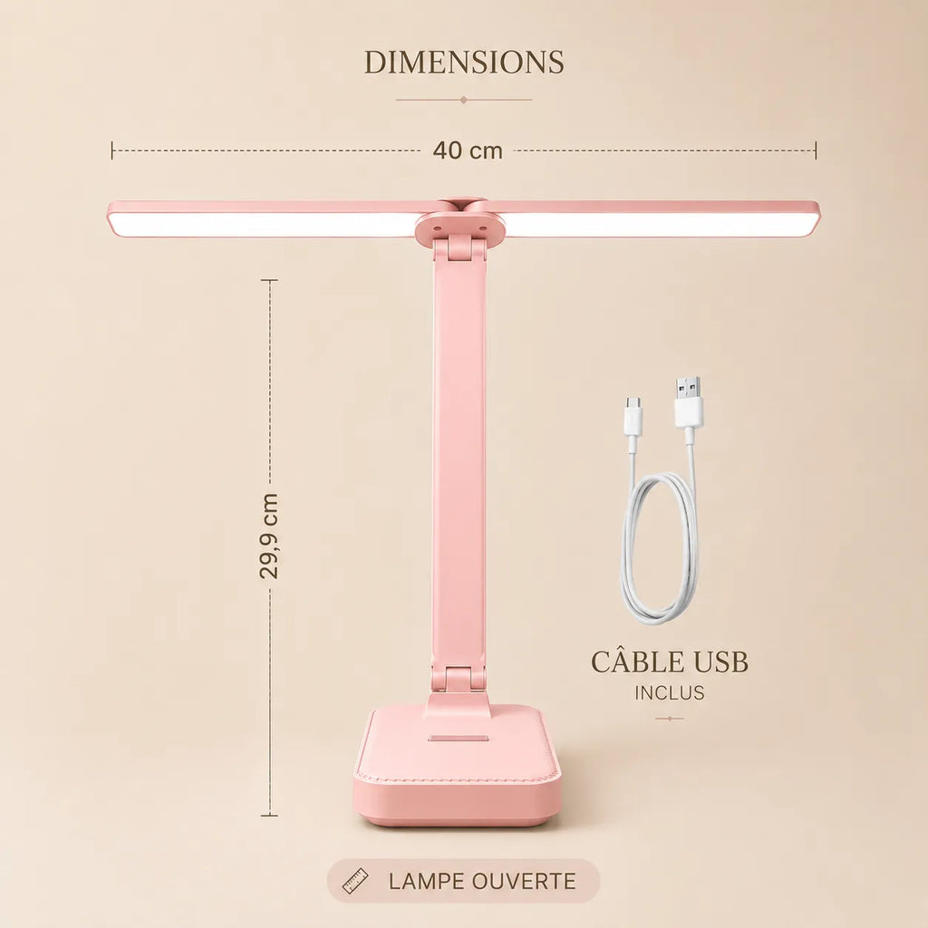 Lampe de Bureau LED Rose pour Enfants