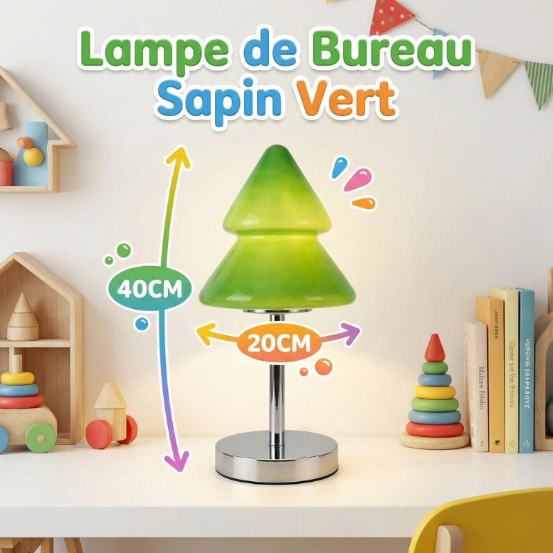 Dimensions de la Lampe de Bureau Sapin Vert