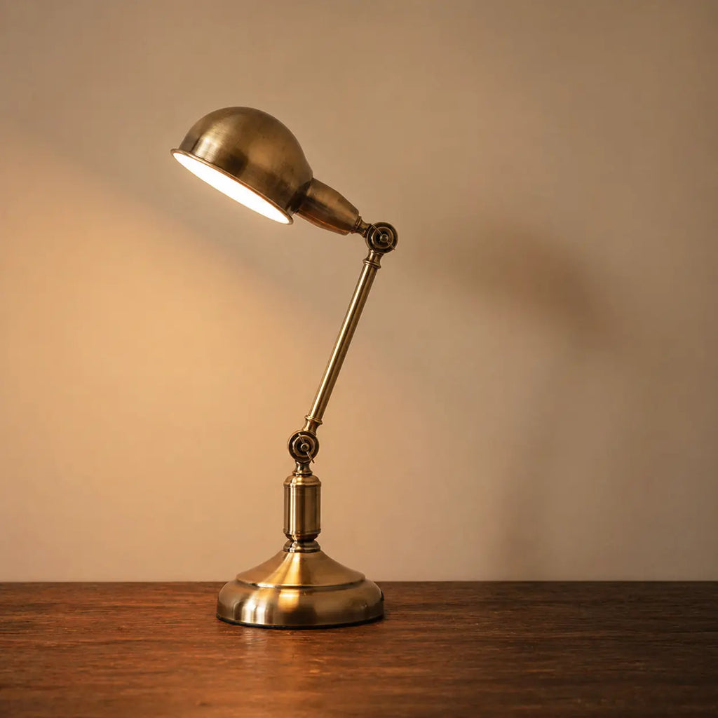 Lampe de Bureau Vintage Classique dorée