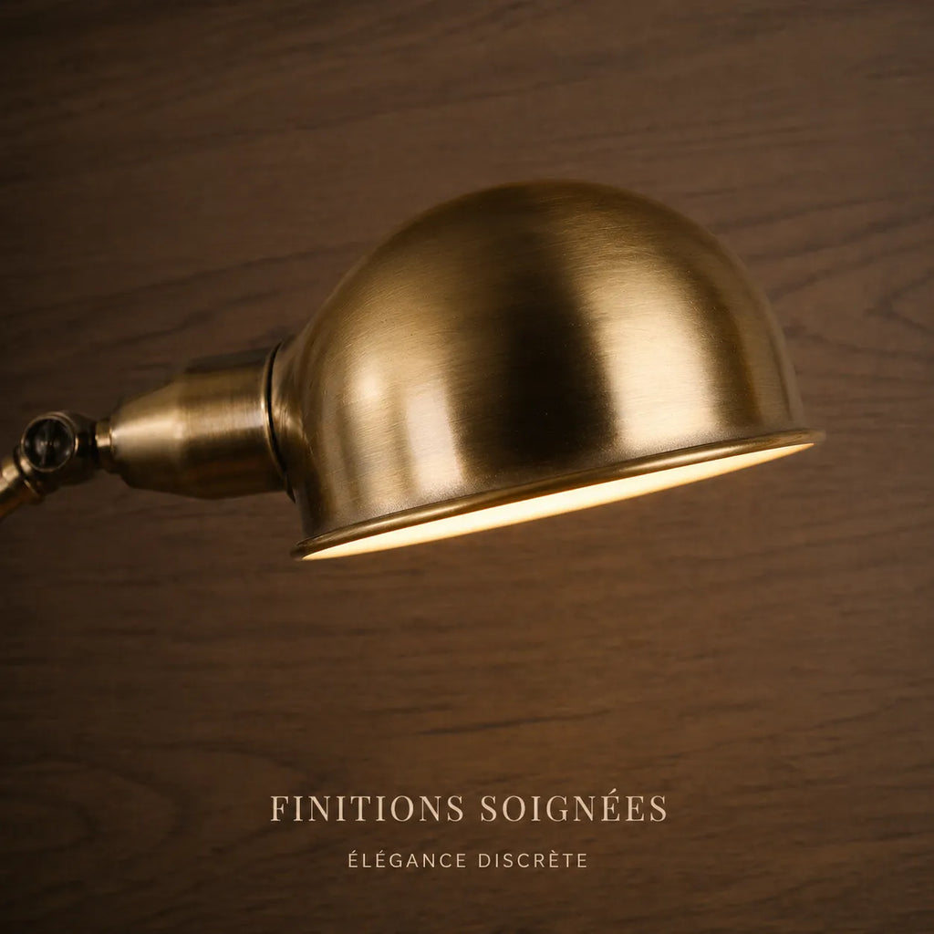 Abat-jour de la Lampe de Bureau Vintage Cuivrée Arrondie