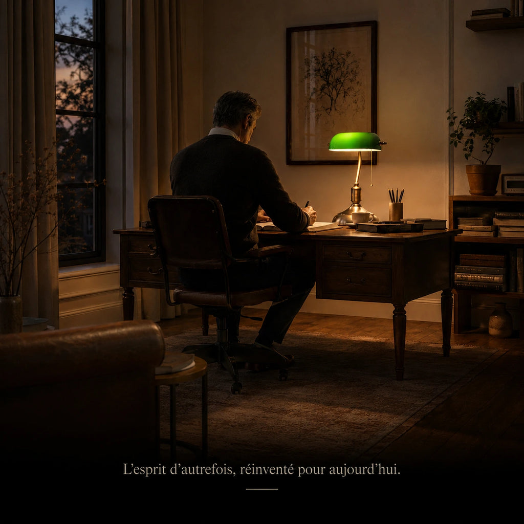 Lampe de Bureau Vintage Banquier