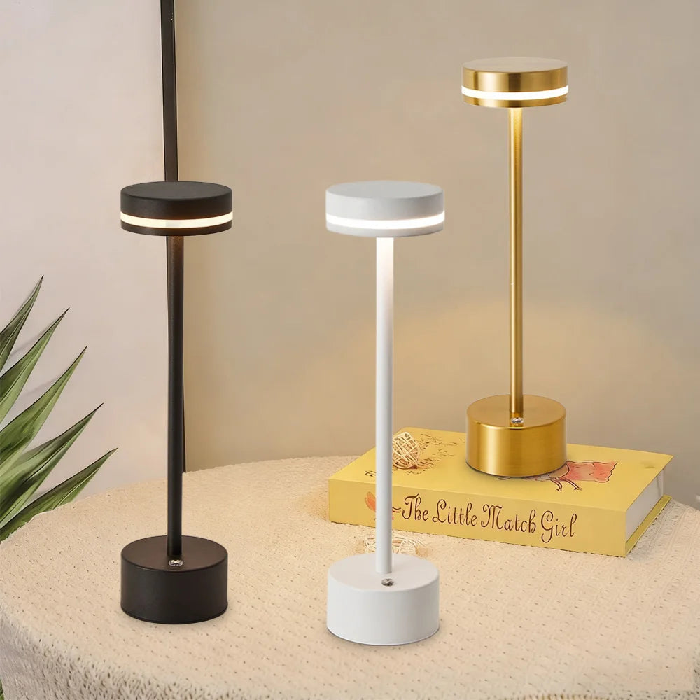 Lampes de bureau LED Sans Fil Tactile Rechargeable 