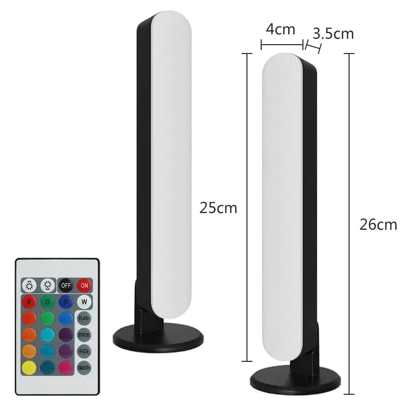 Mesures de la Lampe de Bureau LED RGB