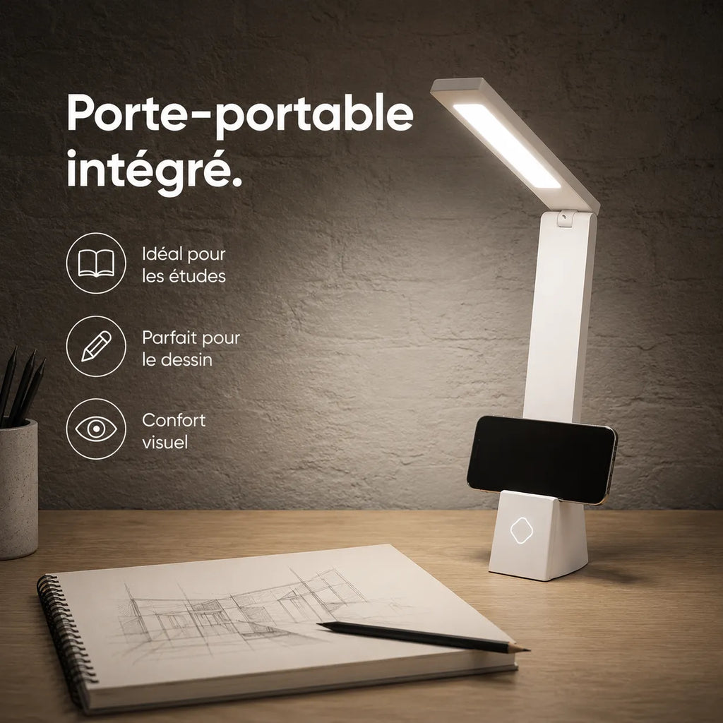 Lampe de Bureau LED Rechargeable 120°