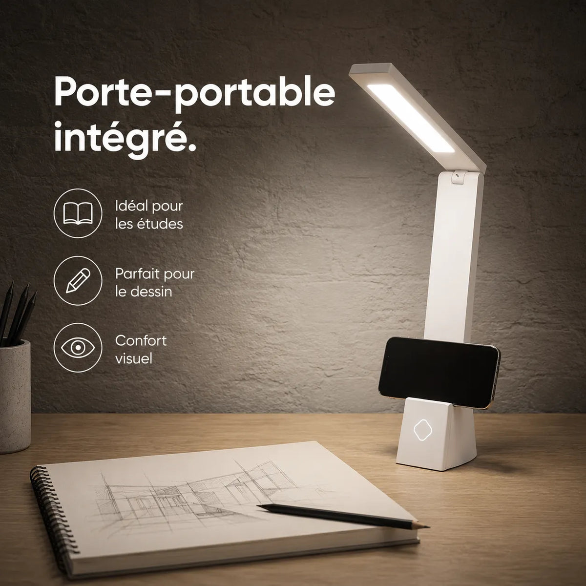 Lampe de Bureau LED Rechargeable 120°